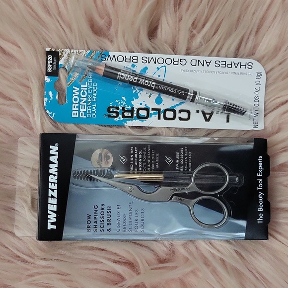 Brand New TWEEZERMAN BROW KIT& L.A. COLORS BROW PENCIL 2CT. - Picture 1 of 4